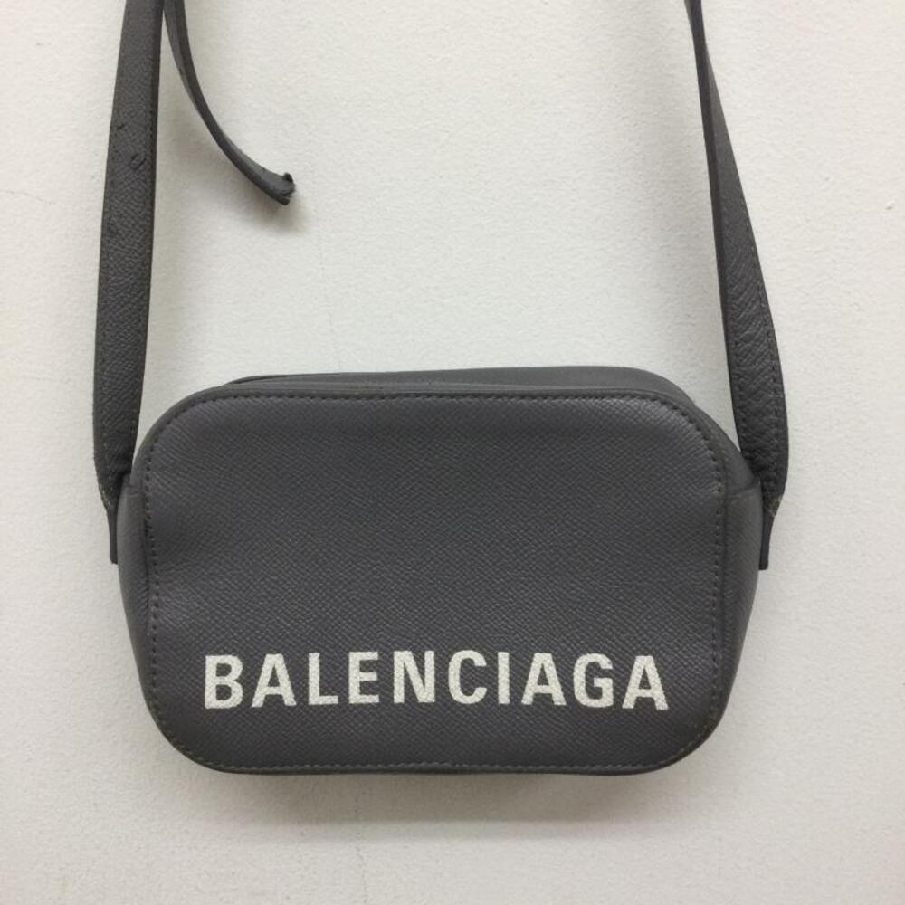Balenciaga Camera Shoulder Bag Leather Black